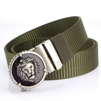 Men's Jungle Lion King Nylon Belt