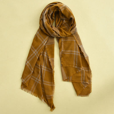 Men's Causal British Style Plaid Scarf