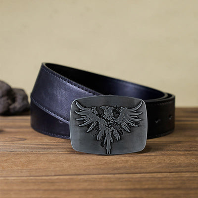 Men's DIY Rising Phoenix Eagle Buckle Leather Belt