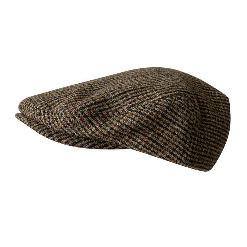 Leisure Ivy Houndstooth Beret Flat Cap