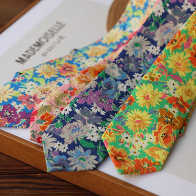 Men's Vintage Liberal Floral Necktie