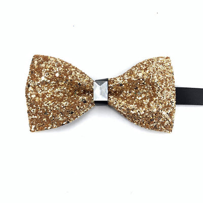 Men's Shiny Sequins Fancy Bow Tie