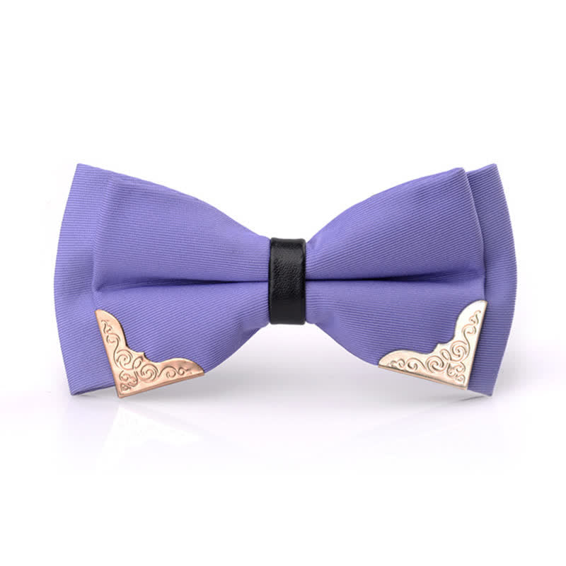 Men's Classic Metal Gold Bow Tie