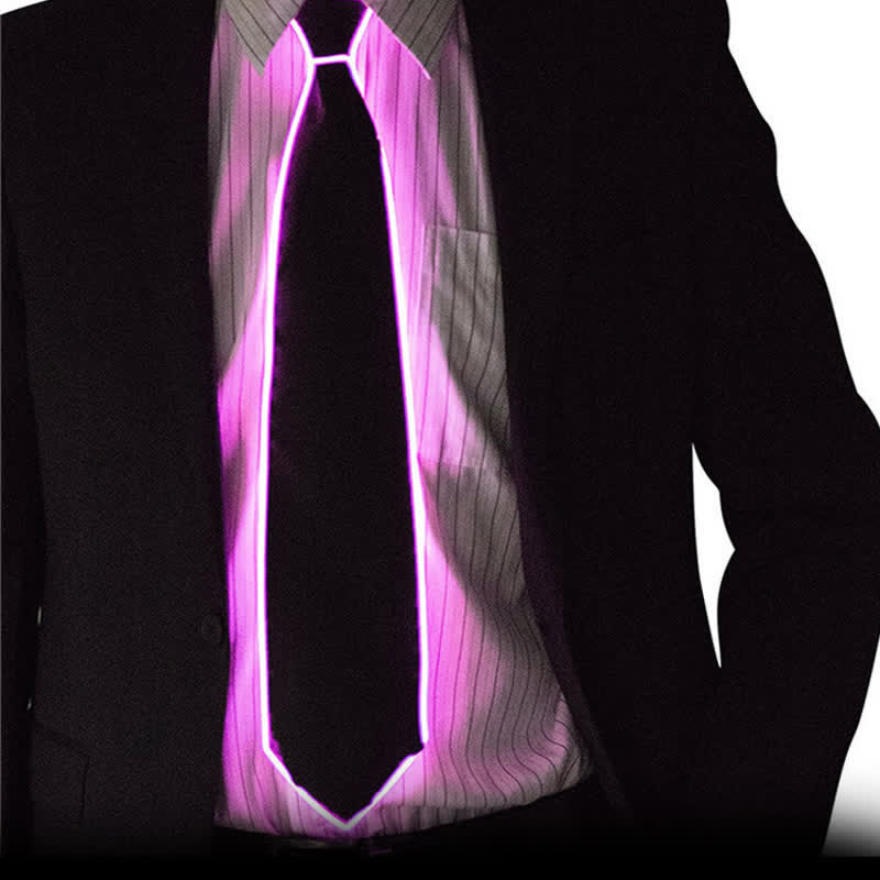 Funny Neon LED Colorful Glowing Necktie