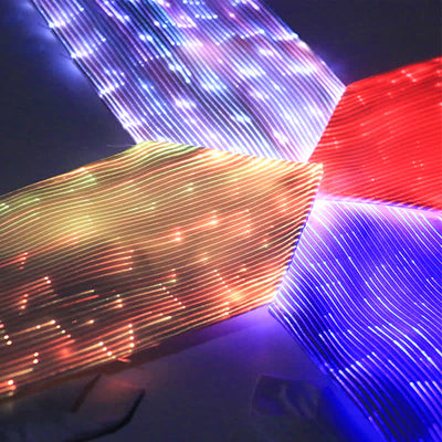 Futuristic Luminous Fiber Optic Glowing Necktie