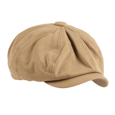 British Newsboy Cotton Octagonal Beret Cap