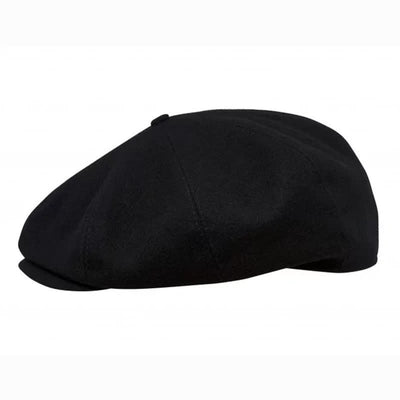 Black Peaky Blinders Octagonal Beret Cap