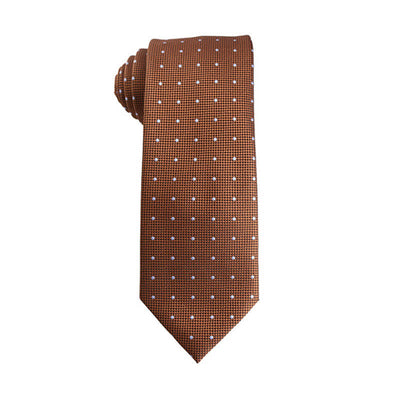 Men's Orange-Red Series Micro Motifs Necktie