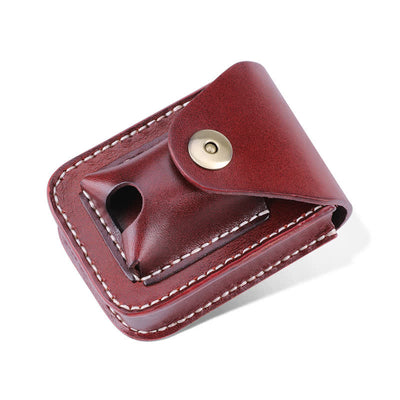 Mini Portable Cigarette Case Leather Belt Bag