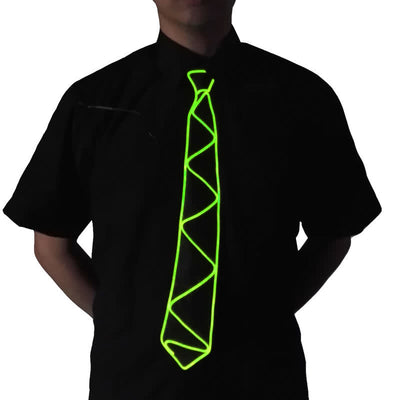 Cool Neon LED Strip Glowing Necktie