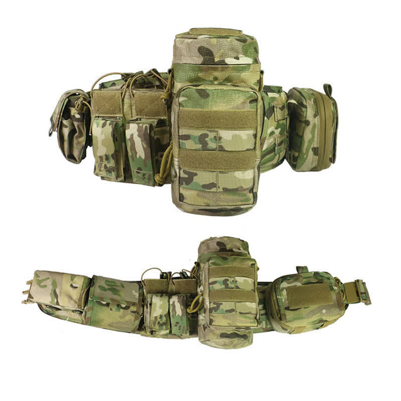 Men's 5Pcs Utility Molle Tactical Padded Belt