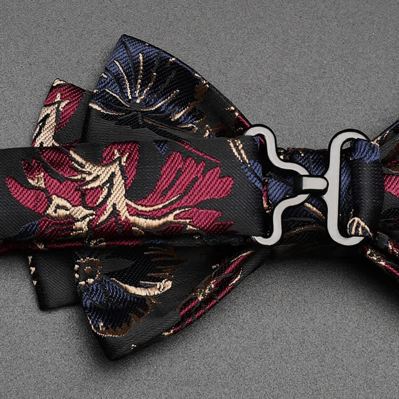 Men's Harmony Irises Cherry Blossom Floral Bow Tie