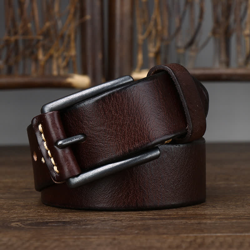 Men's Stylish Retro Glossy Cowboy Leather Belt