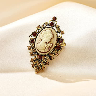 Women's Palace Beauty Queen Cameo Brooch