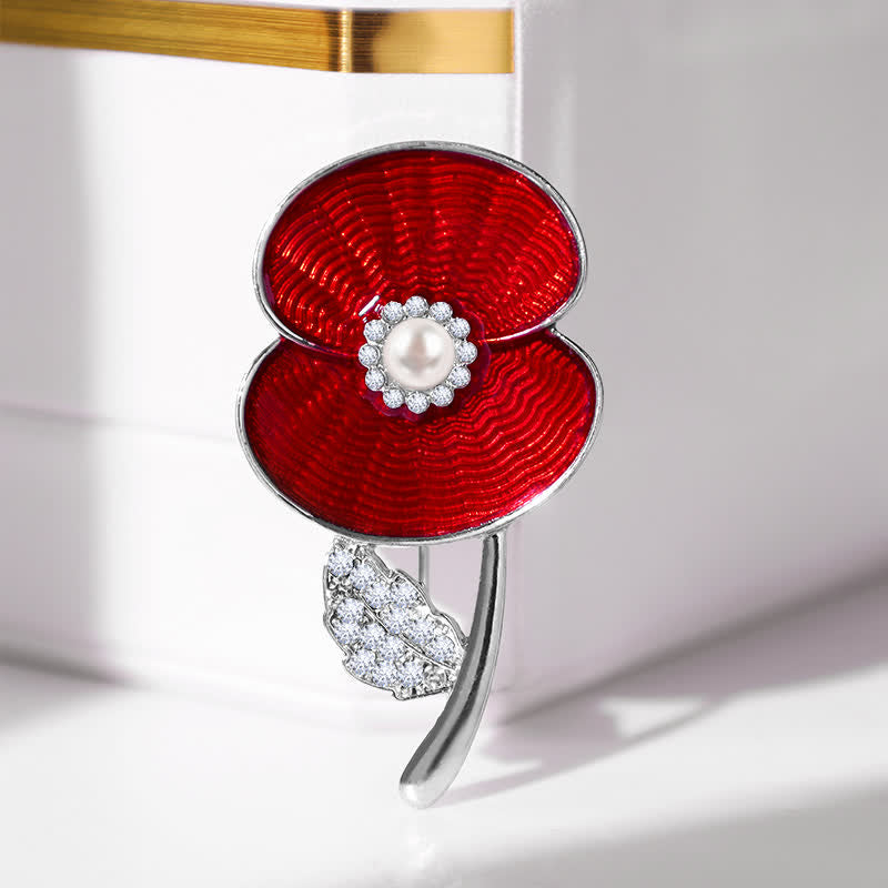 Women's Remembrance Day Poppy Brooch