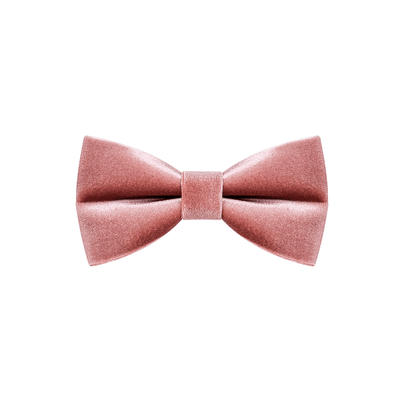 Men's Dusty Pink Solid Color Velvet Bow Tie