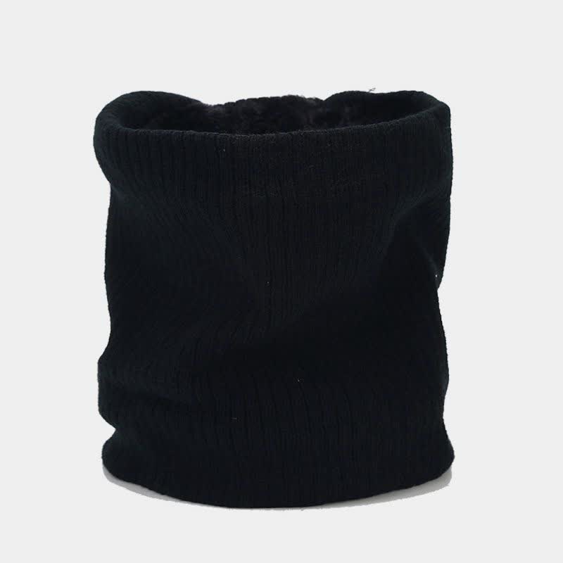 3Pcs Unisex Solid Color Twill Hat Scarf Gloves Set