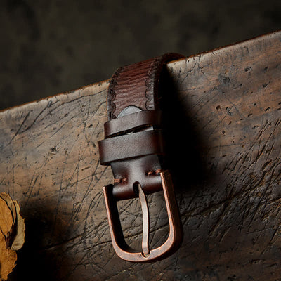 Men's Gorgeous Carving Genuine Leather Belt