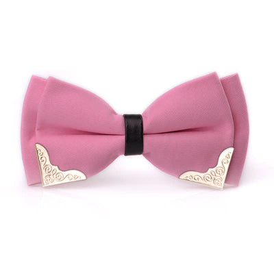 Men's Classic Metal Gold Bow Tie