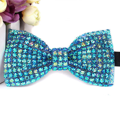 Men's Luxurious Sparkling Rhinestone Party Bow Tie