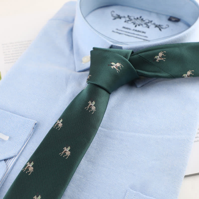 Men's Playful Animals Countryside Necktie