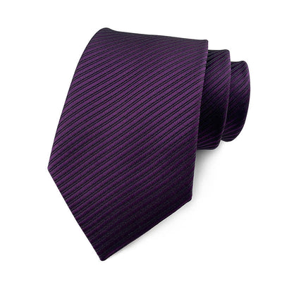 Men's Solid Color Discreet Twill Work Necktie