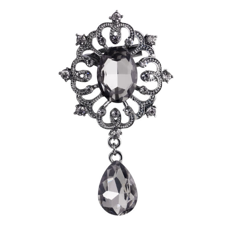 Women's Ornate Antique Waterdrop Brooch