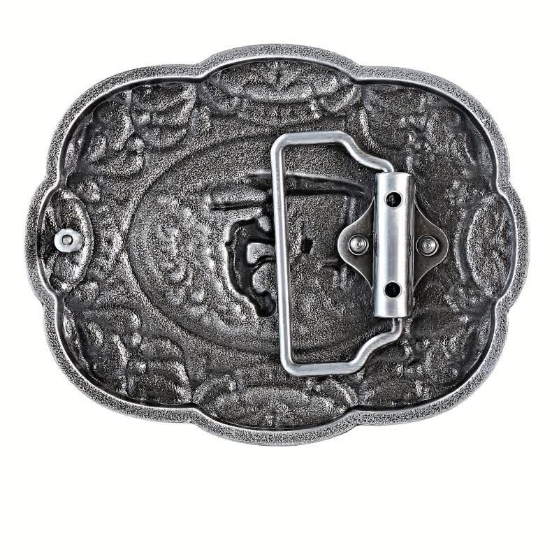 Men's DIY Kneeling Prayer Western Buckle Leather Belt