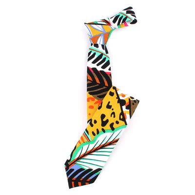 Men's Colorful Tropical Floral Necktie