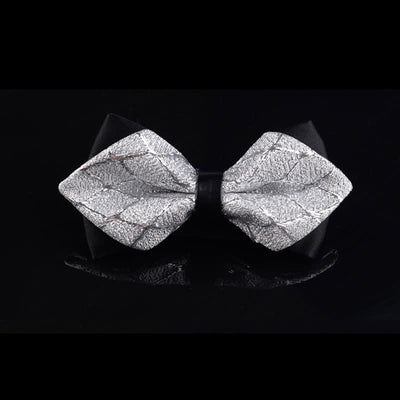 Men's Bling Diamond Pointy Tuxedo Bow Tie