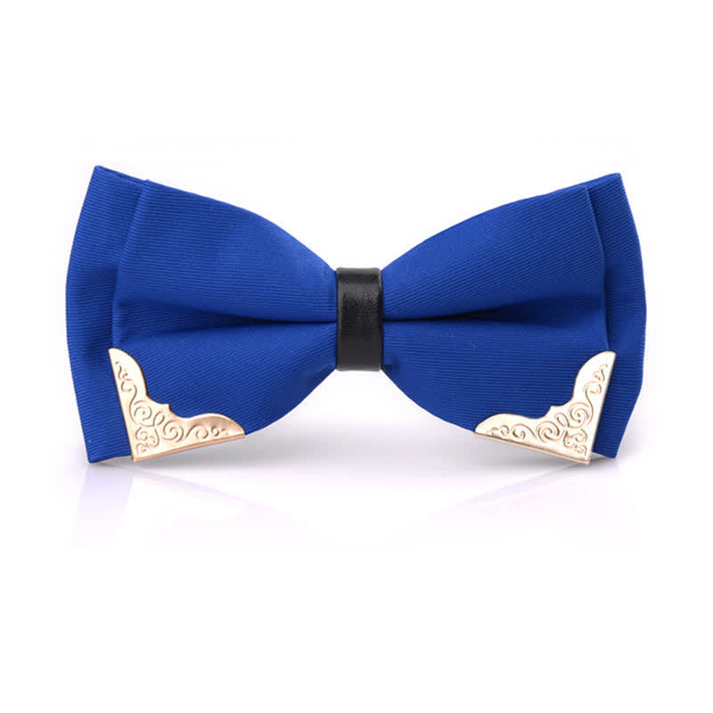 Men's Classic Metal Gold Bow Tie