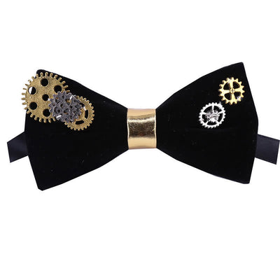 Men's Gothic Retro Steampunk Gears Bow Tie