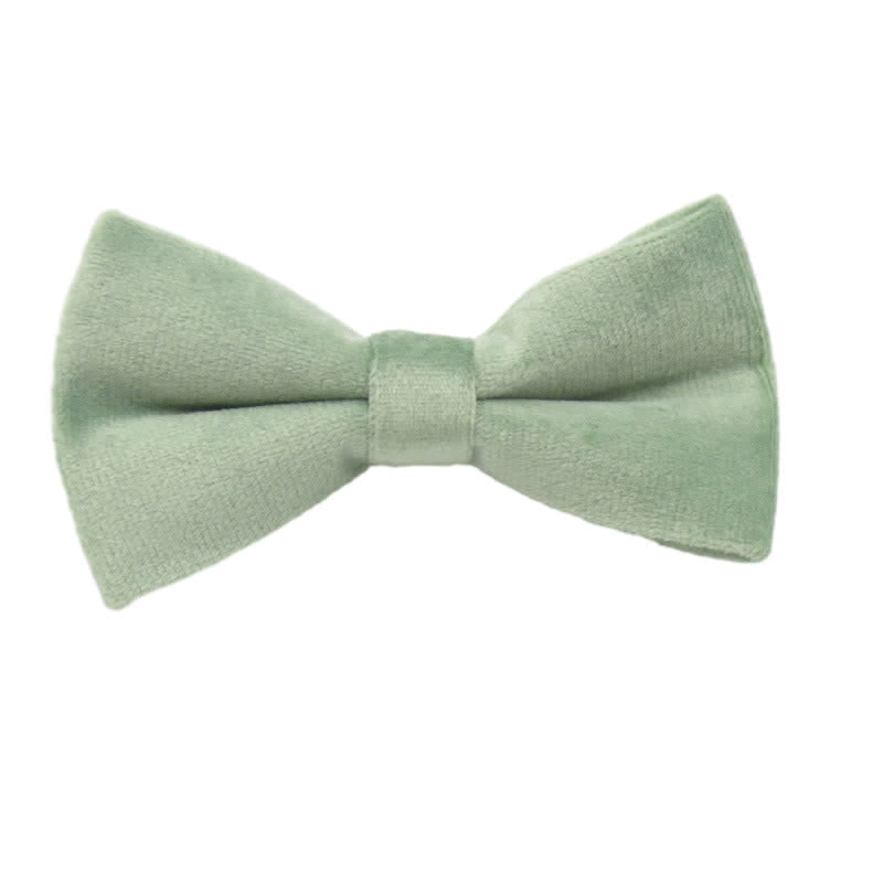 Men's Solid Color Formal Velvet Bow Tie