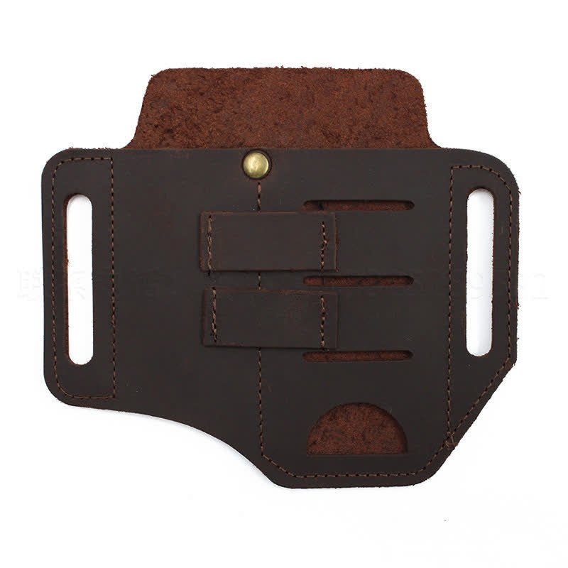 Practical 3 In 1 Tools Waist Holster Leather Belt Bag