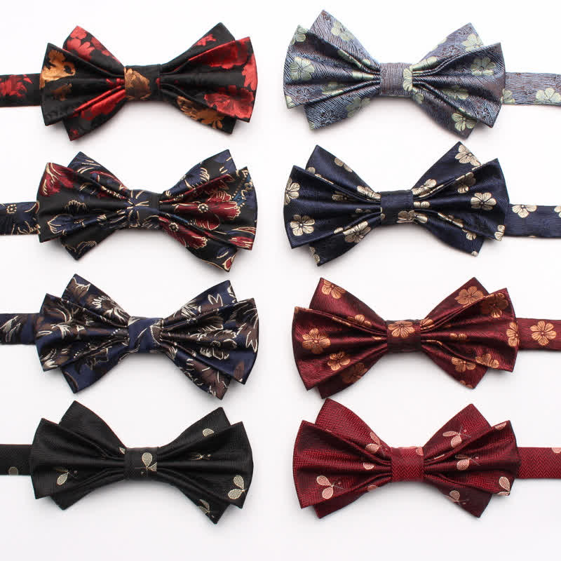 Men's Fangled Jacquard Texture Suit Bow Tie
