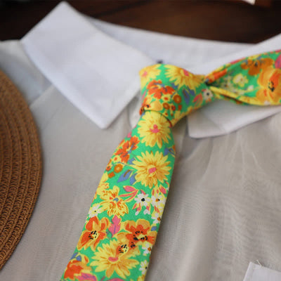 Men's Vintage Liberal Floral Necktie