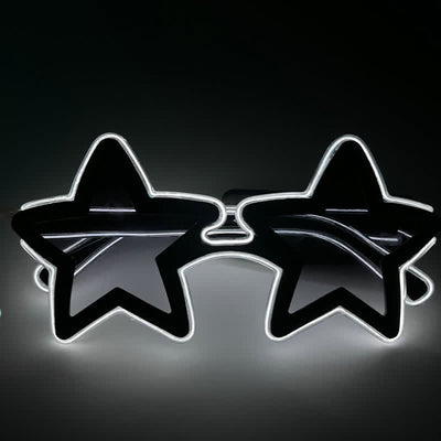 Glowing Star Shape Dancing Party Neon LED Glasses