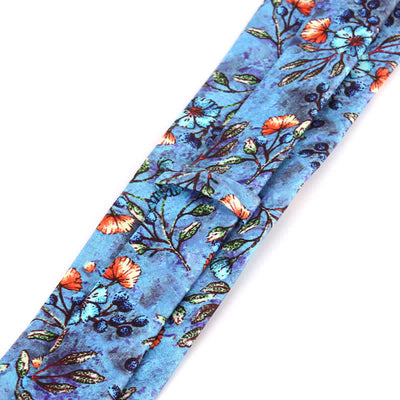 Men's Bright Art Floral Painting Necktie