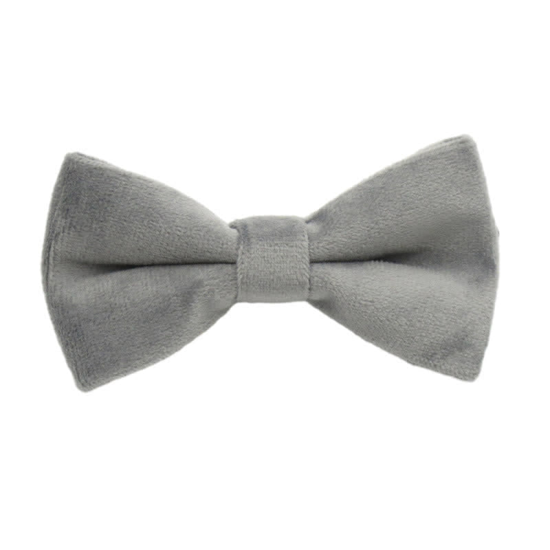 Men's Solid Color Formal Velvet Bow Tie