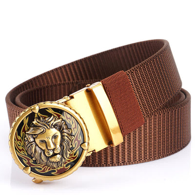 Men's Jungle Lion King Nylon Belt