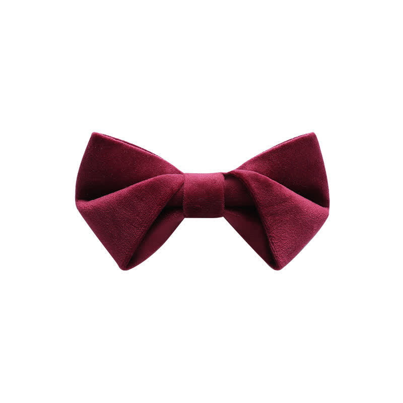 Men's Stylish Twist Velvet Bow Tie