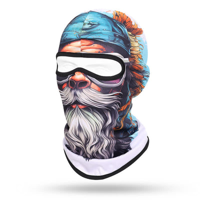 Beard Printed Headgear Full Face Masked Balaclava