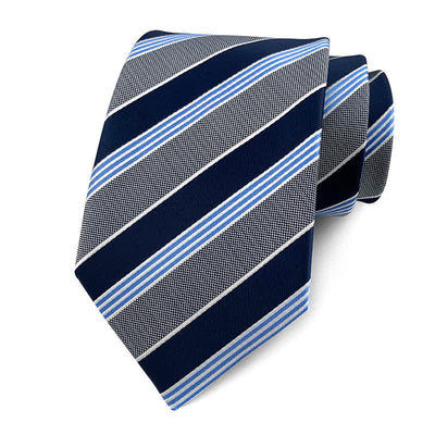 Men's Traditional Repp Striped Office Necktie