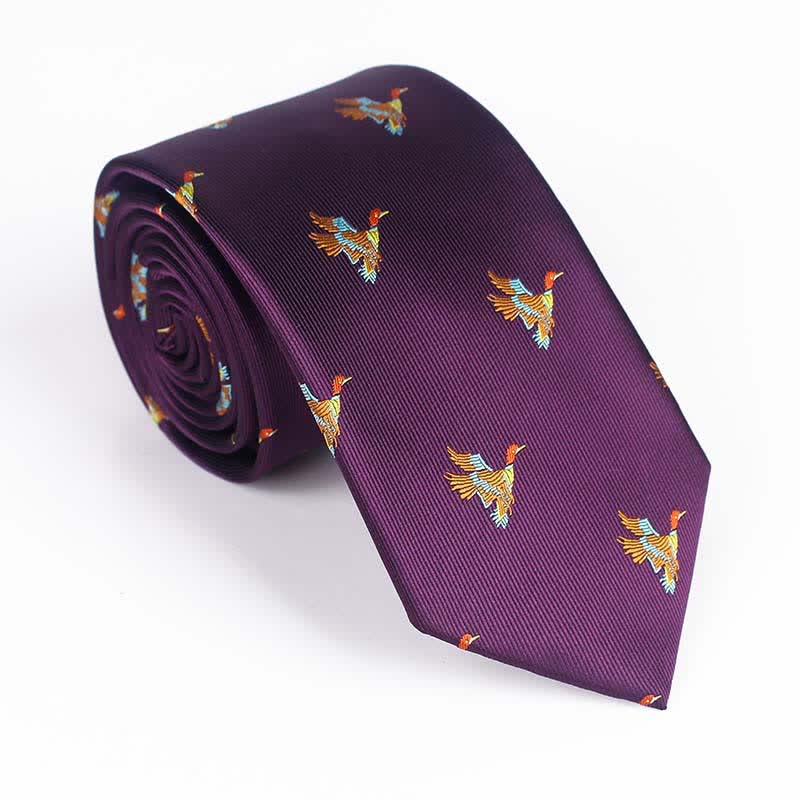 Men's Flying Bird Embroidered Necktie