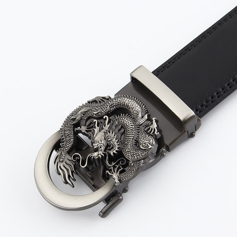 Men's Dragon Business Automatic Ratchet Leather Belt