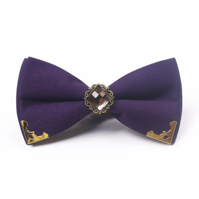 Men's Gem Golden Edge Cotton Bow Tie