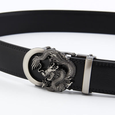 Men's Dragon Business Automatic Ratchet Leather Belt