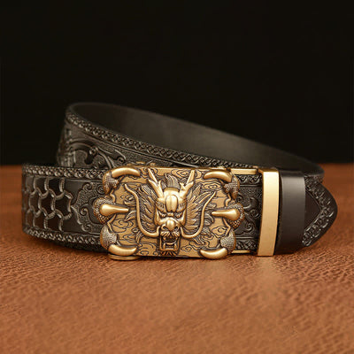 Men's Mighty Dragon Claw Leather Belt