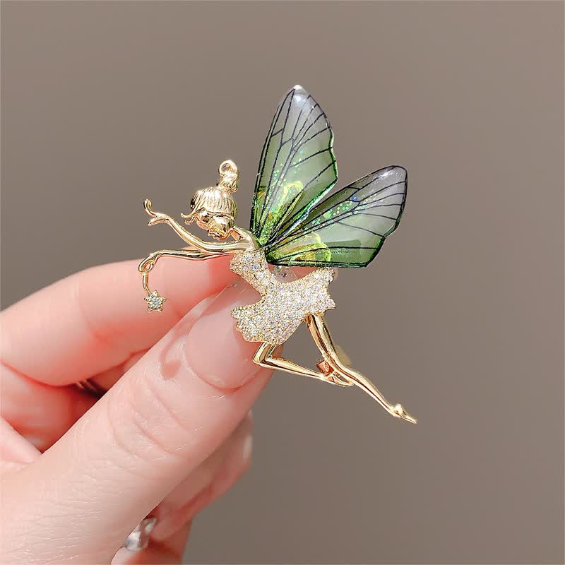 Women's Angel Wings Elf Fairy Brooch