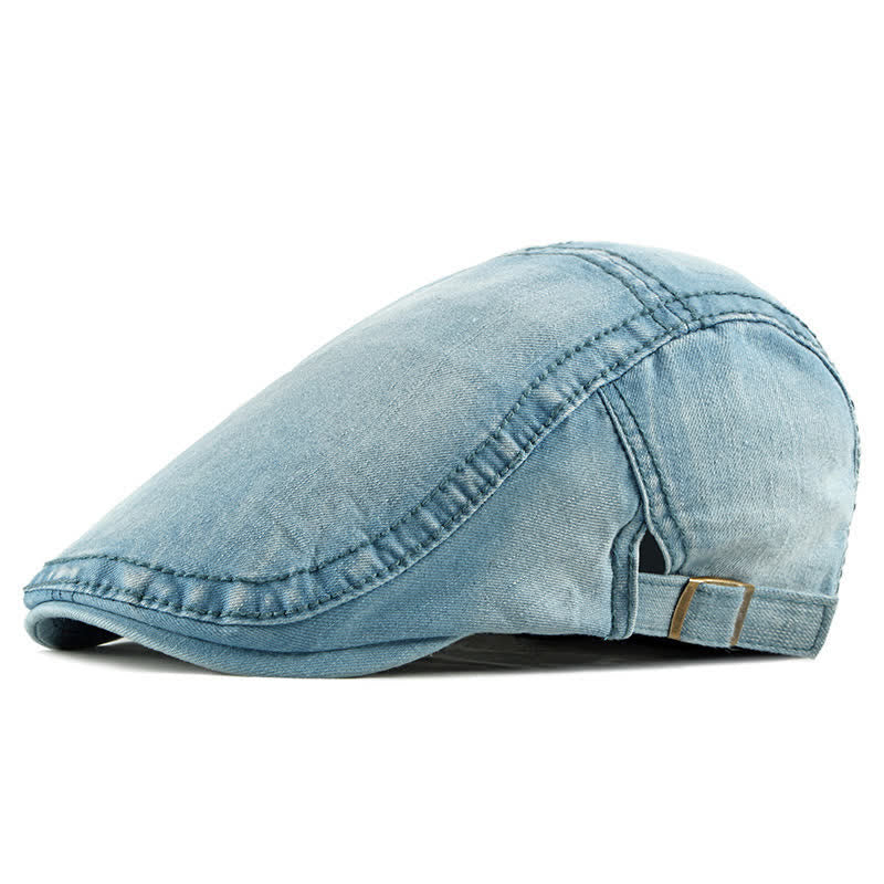 Simple Jean Denim Casquette Beret Cap